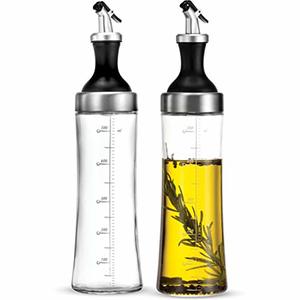 Finedine Superior Glass Oil And Vinegar Dispenser Bottles