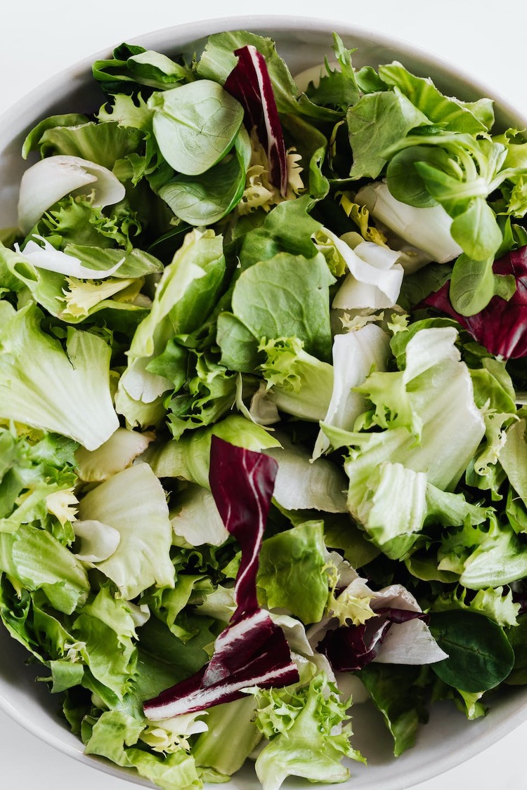 Salad Recipe - Spinach, Cabbage and Lettuce Salad