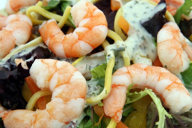 Seafood Salad with Shrimp and Noodles