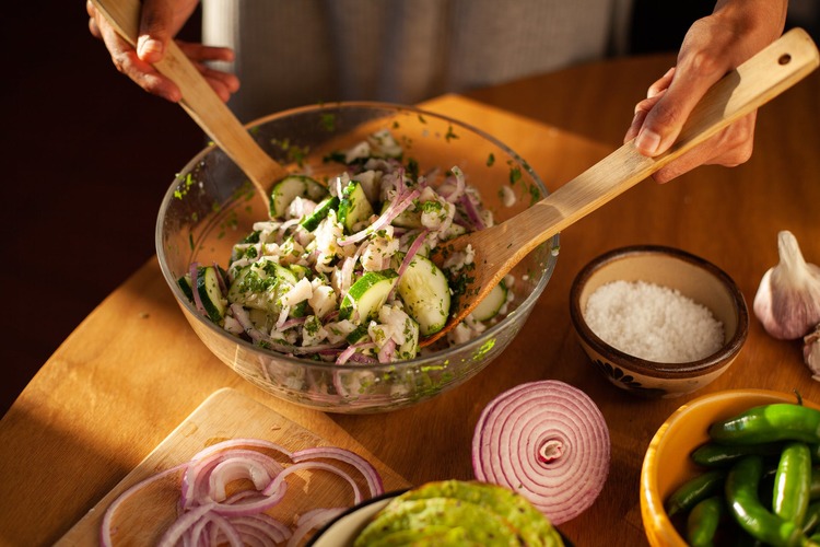 Zucchini and Onion Salad - Salad Recipe