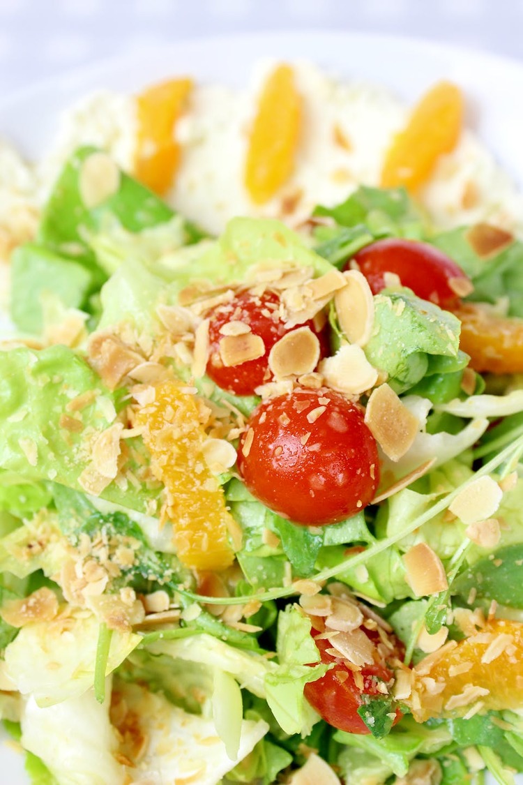 Salad Recipe - Tomato and Toasted Almond Salad
